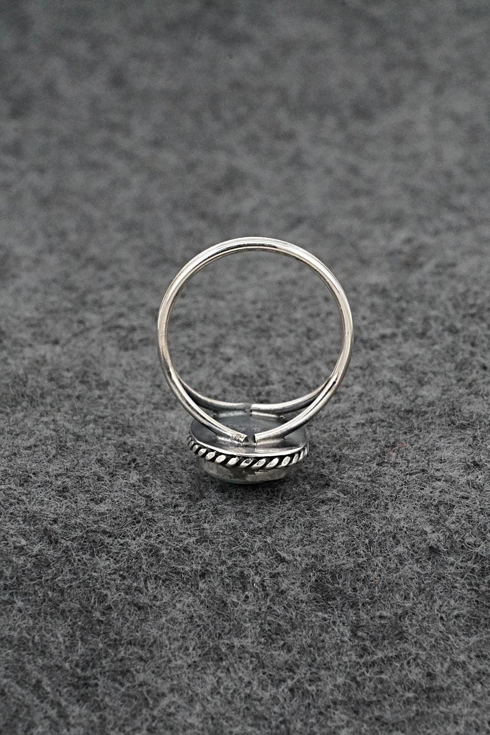 Turquoise & Sterling Silver Ring - Eugene Gruber - Size 8