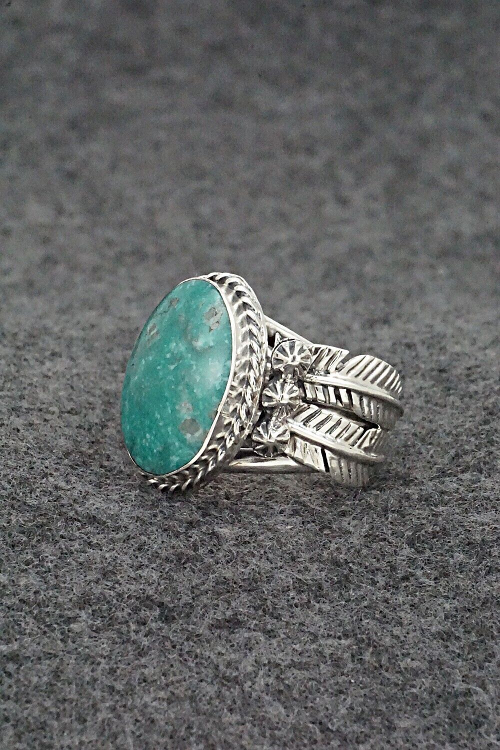 Turquoise & Sterling Silver Ring - Grace Kenneth - Size 9