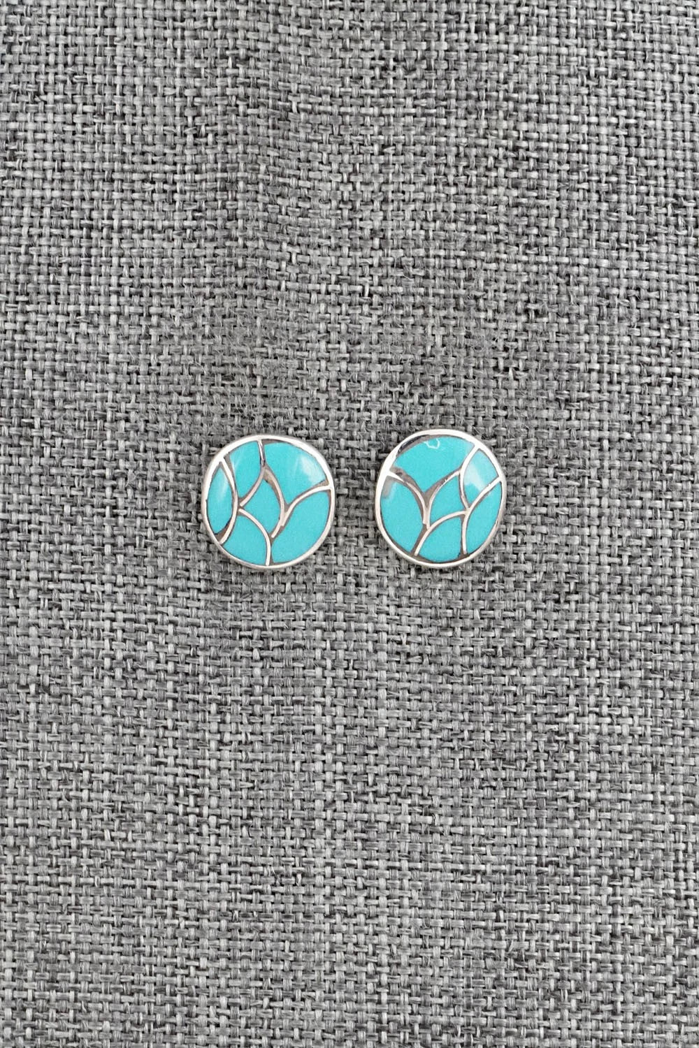 Turquoise & Sterling Silver Earrings - Orena Leekya