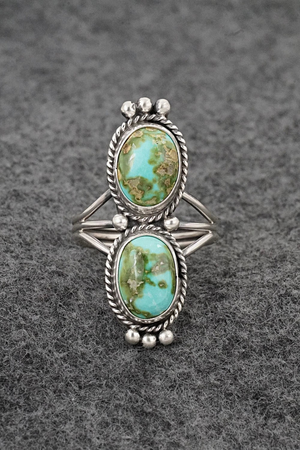 Turquoise & Sterling Silver Ring - Rena Begay - Size 8