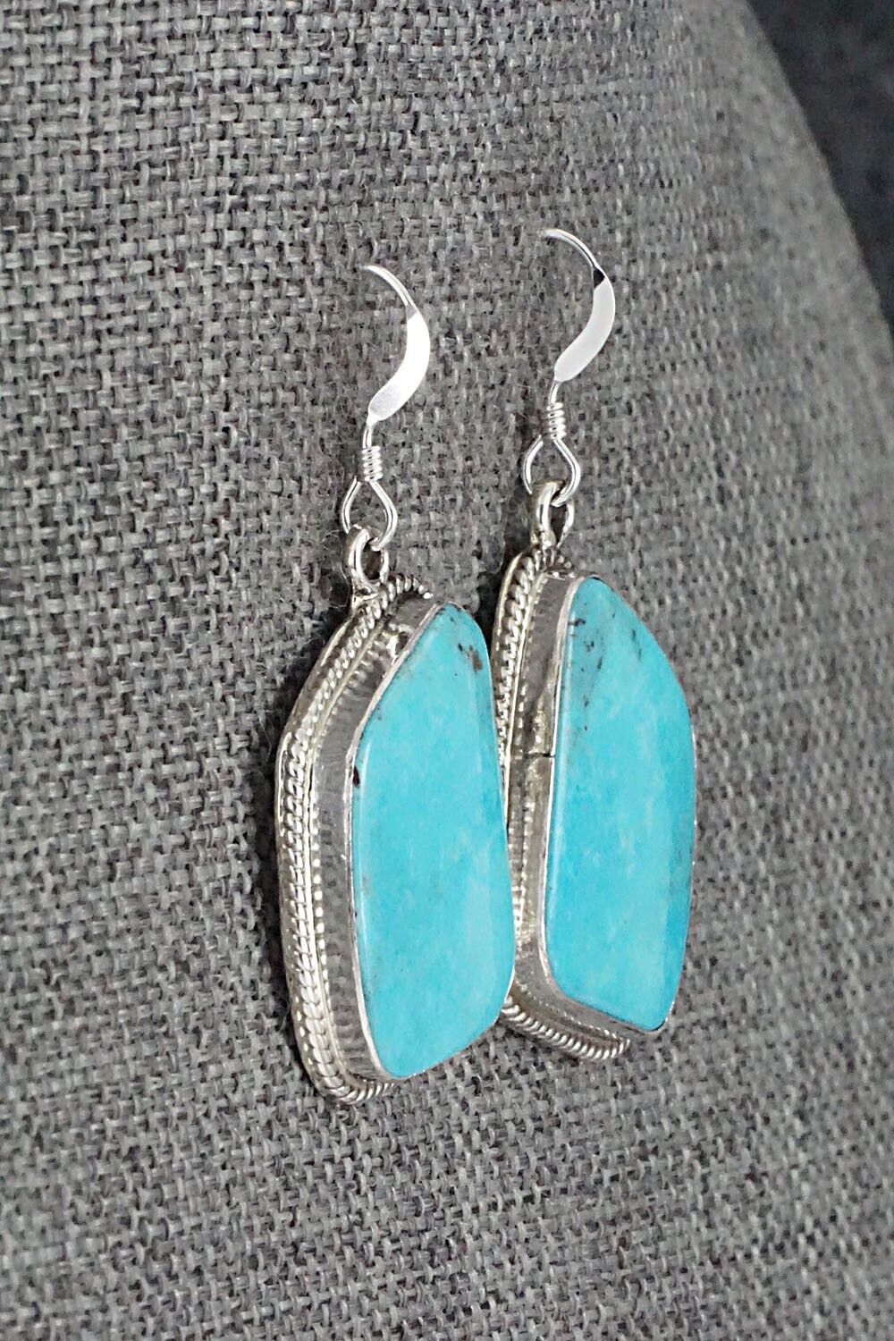 Turquoise and Sterling Silver Earrings - Sharon McCarthy