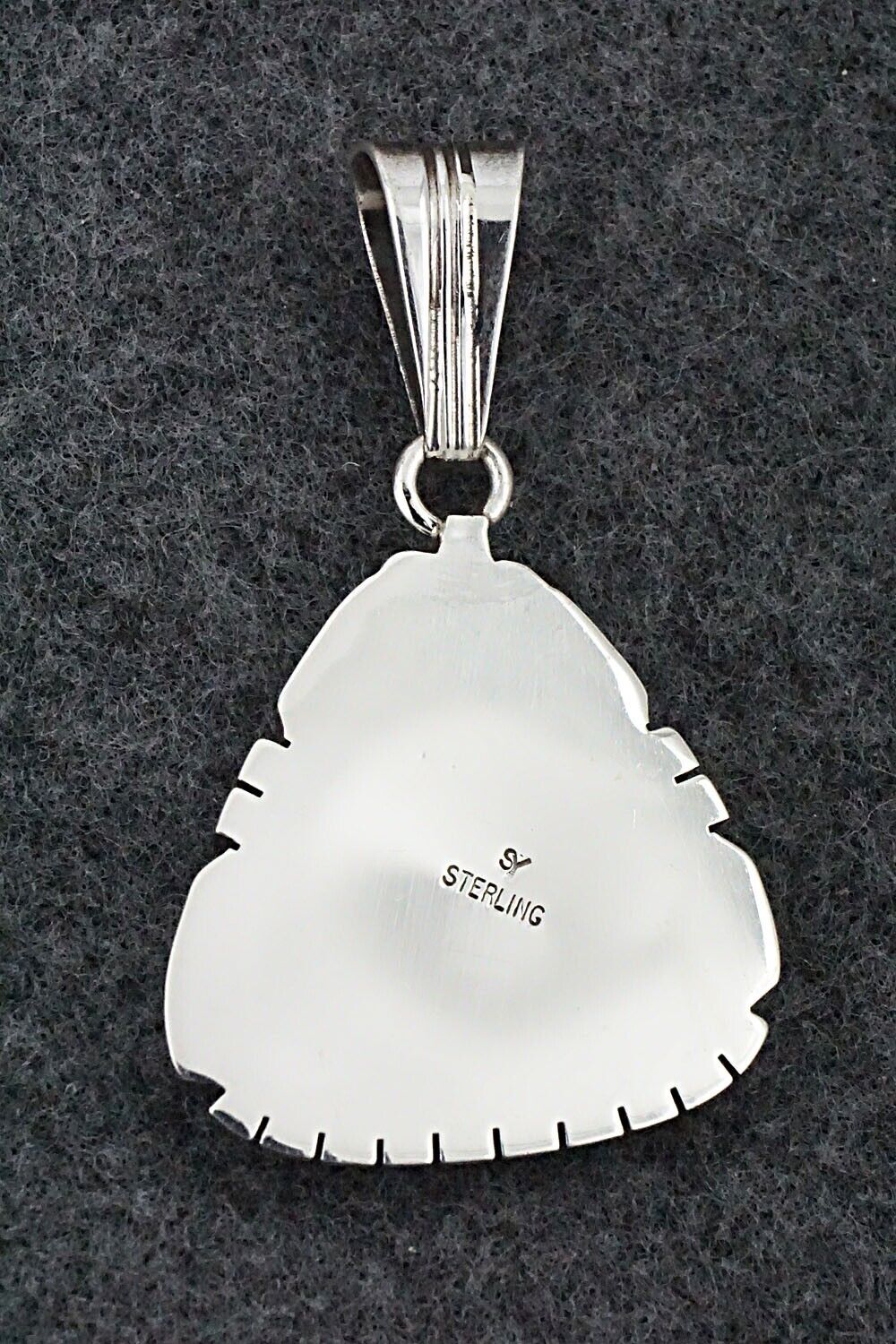 Turquoise & Sterling Silver Pendant - Samuel Yellowhair