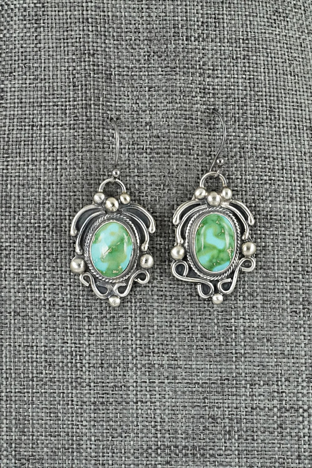 Turquoise & Sterling Silver Necklace and Earrings Set - Kathleen Livingston