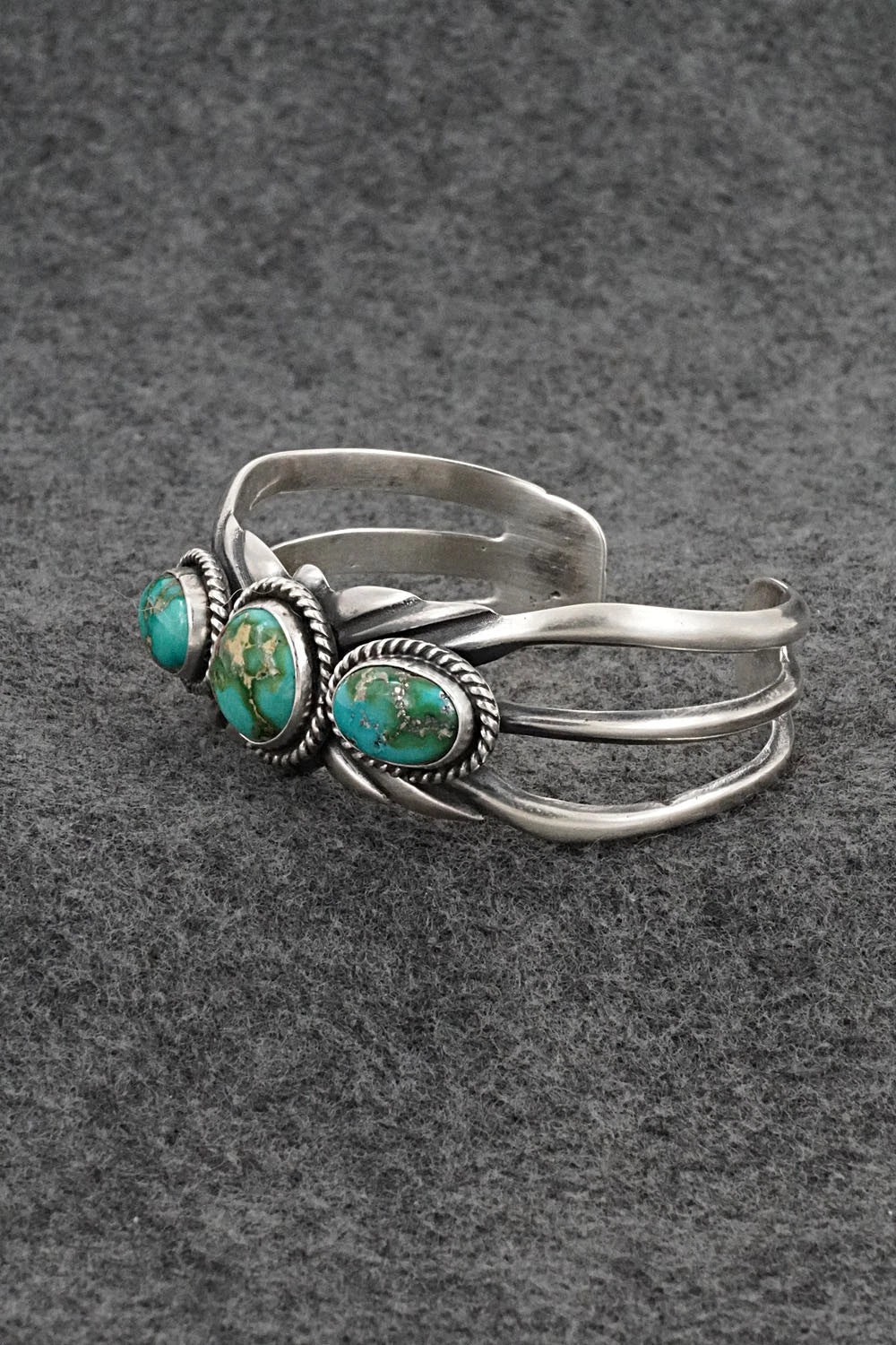 Turquoise & Sterling Silver Bracelet - Eugene Gruber