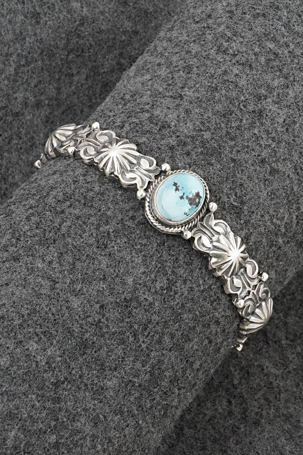 Turquoise & Sterling Silver Bracelet - Thomas Yazzie