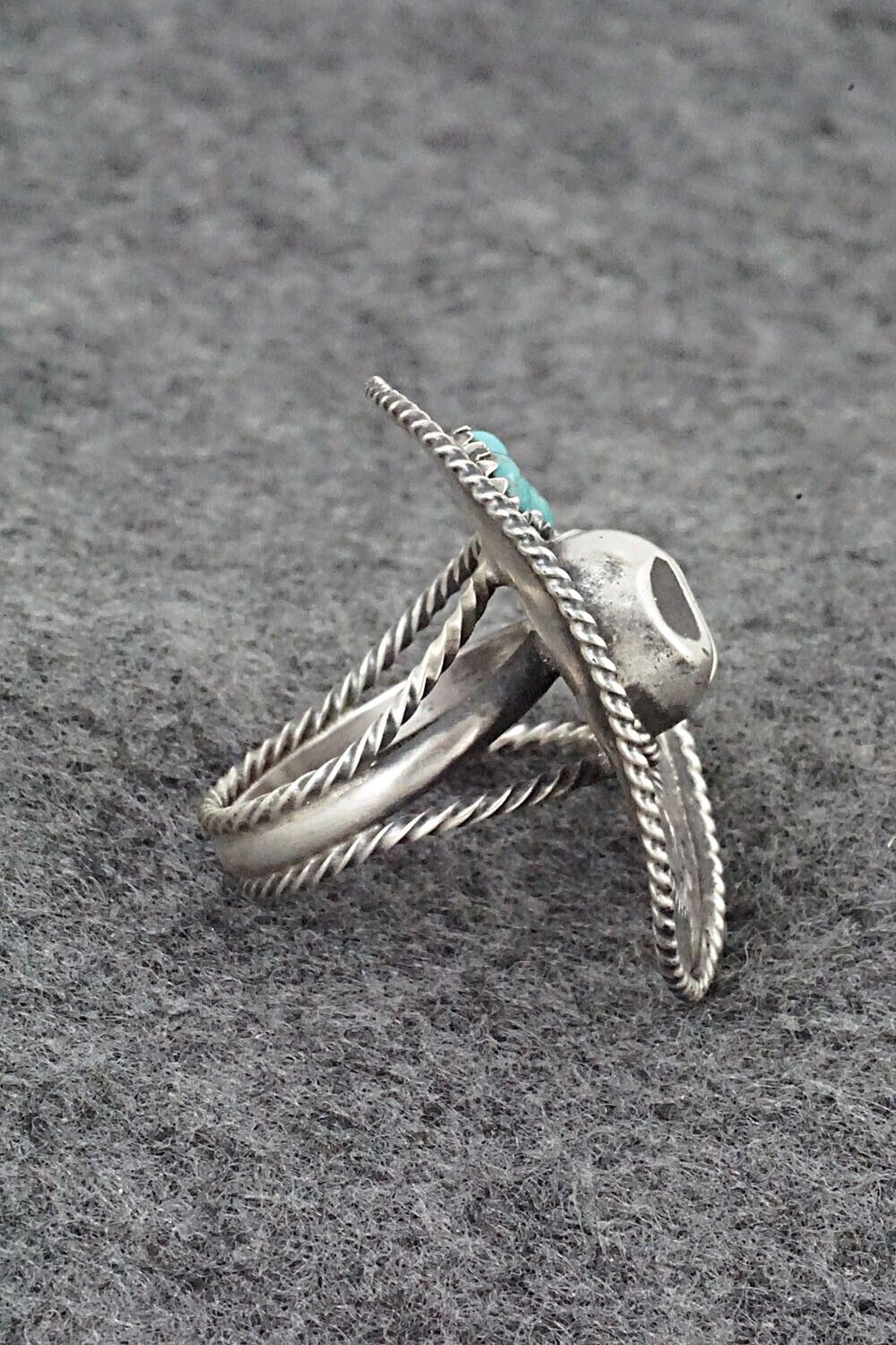 Turquoise & Sterling Silver Ring - Bobby Platero - Size 6