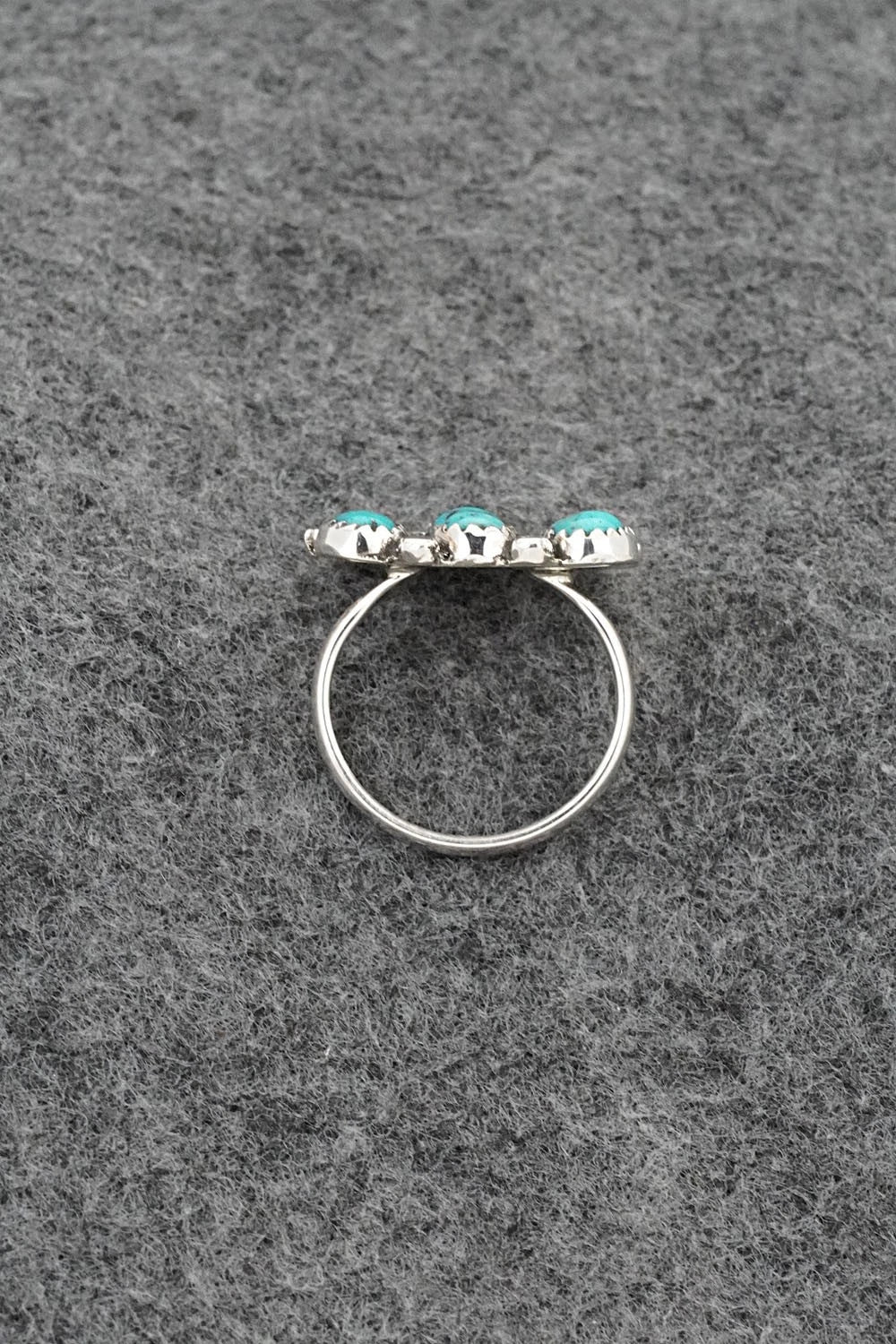 Turquoise & Sterling Silver Ring - Priscilla Reeder - Size 7