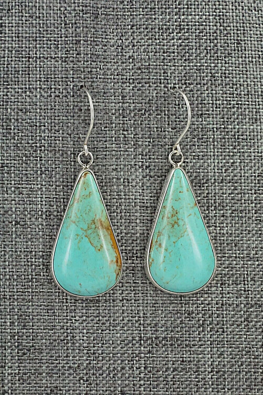 Turquoise & Sterling Silver Earrings - Rena Begay