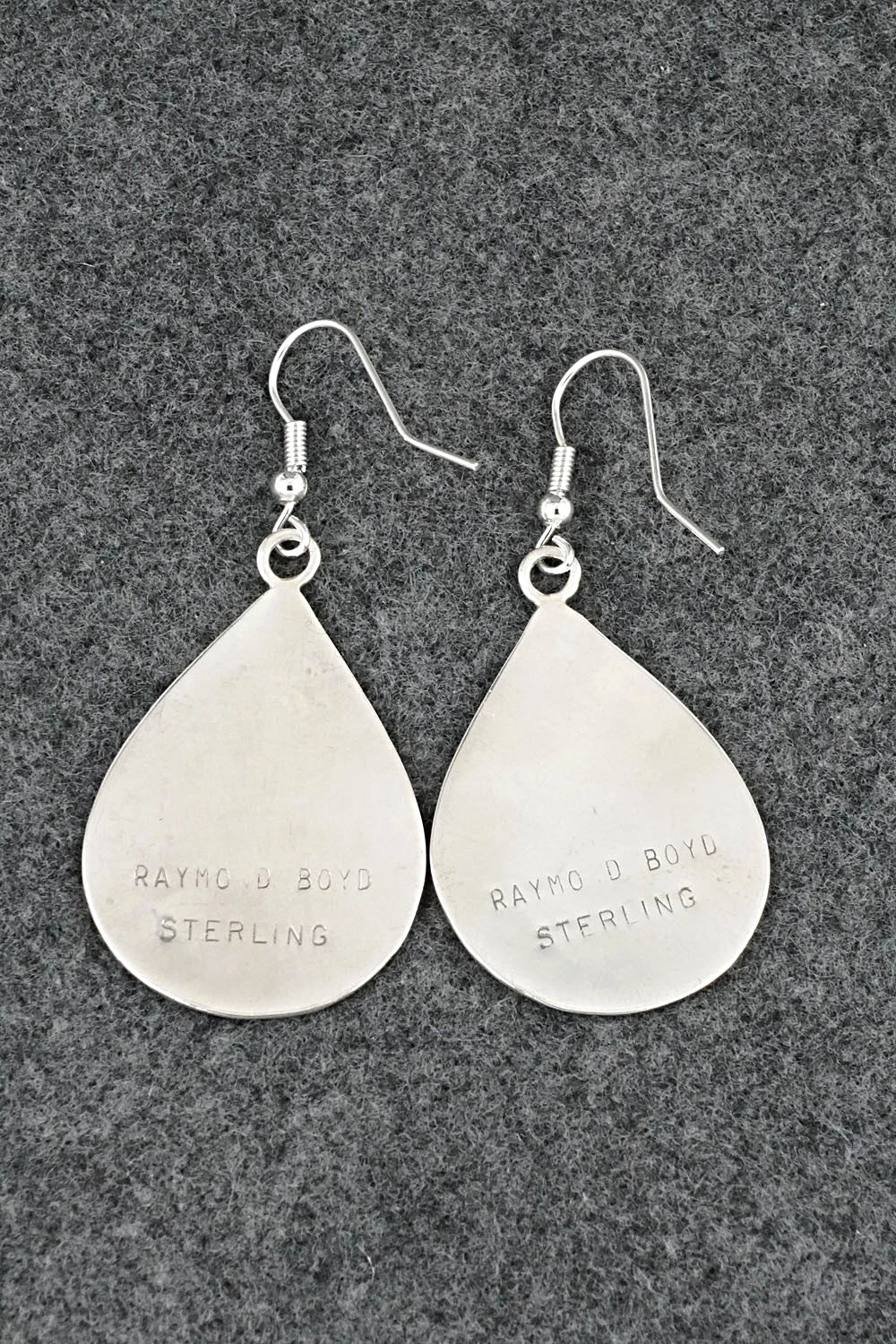 Multi-Stone Inlay & Sterling Silver Earrings - Raymond Boyd