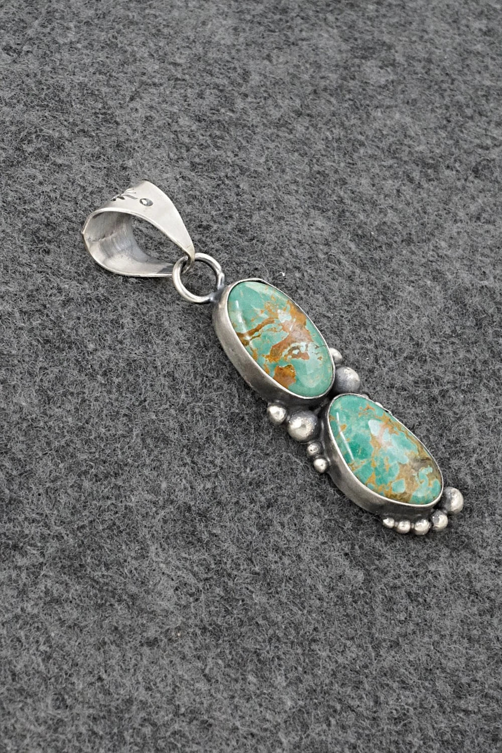 Turquoise & Sterling Silver Pendant - Antwone Brown