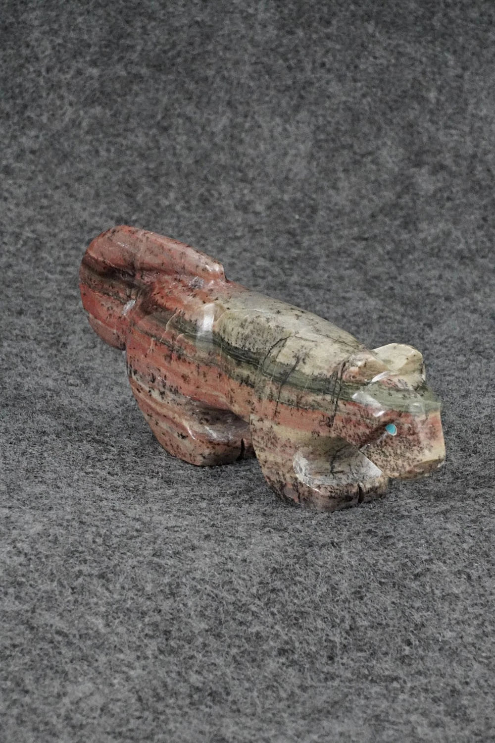 Mountain Lion Zuni Fetish Carving - Mike Tucson