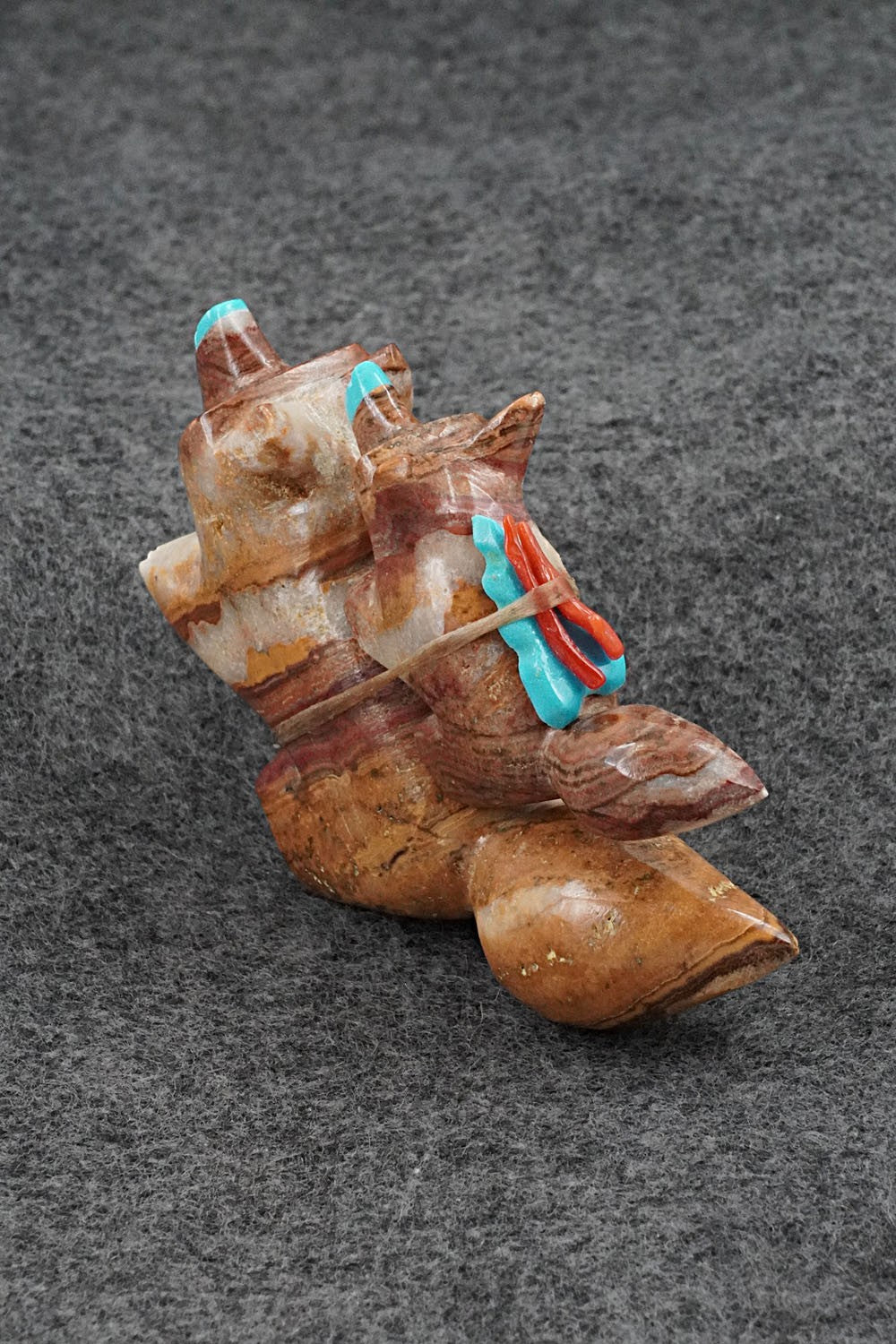 Fox Zuni Fetish Carving - Enrike Leekya