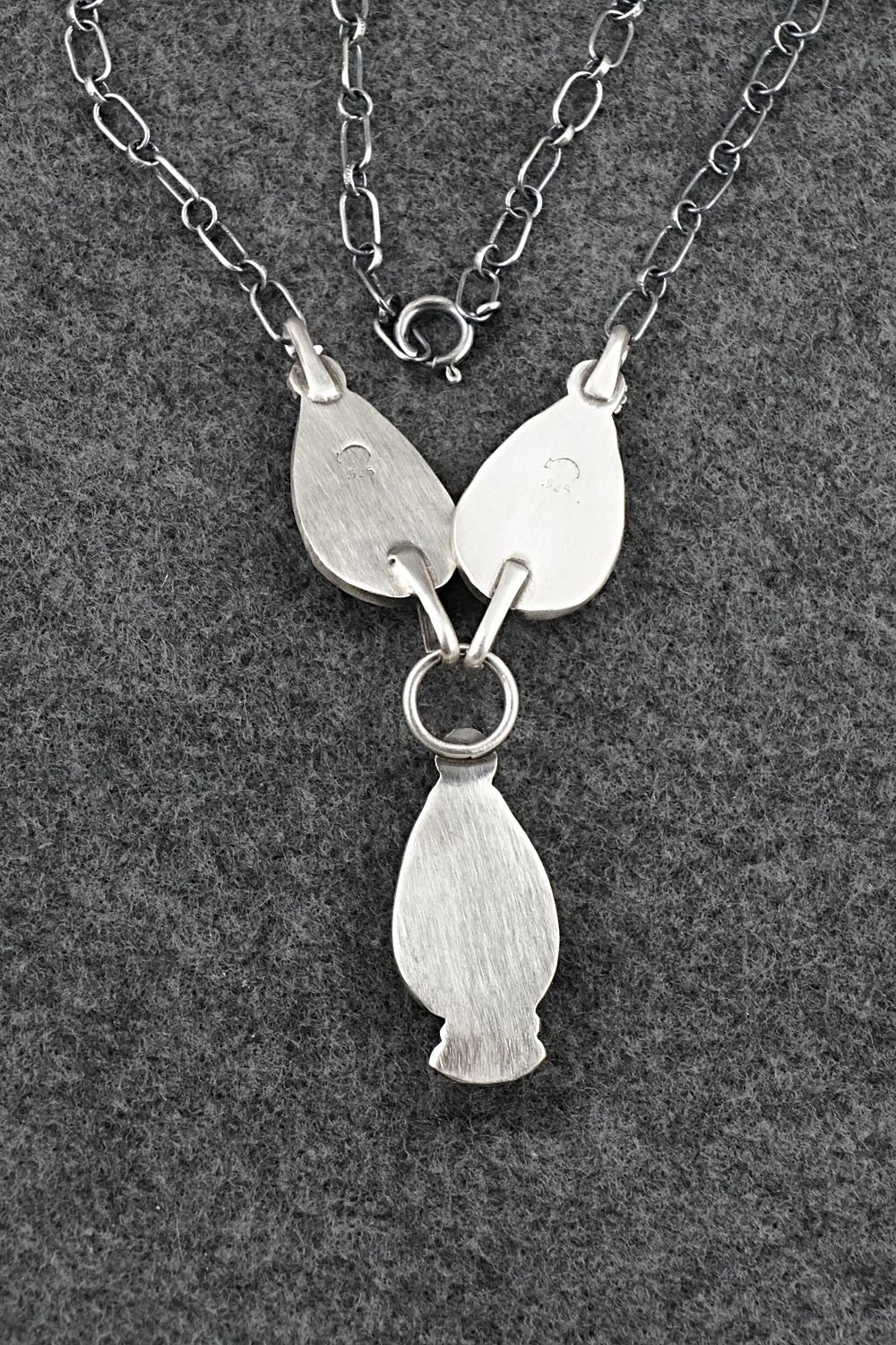 Turquoise & Sterling Silver Necklace - Verley Betone