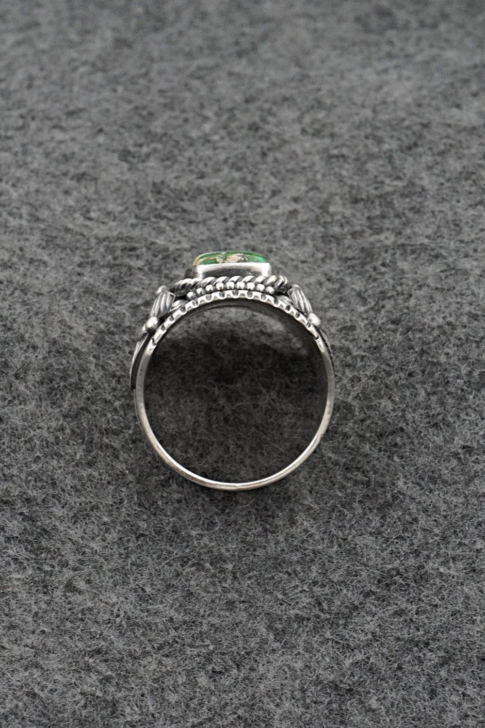 Turquoise & Sterling Silver Ring - Derrick Gordon - Size 11