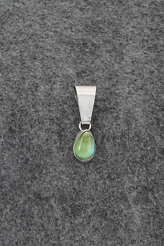 Turquoise & Sterling Silver Pendant - Rosemary Saunders