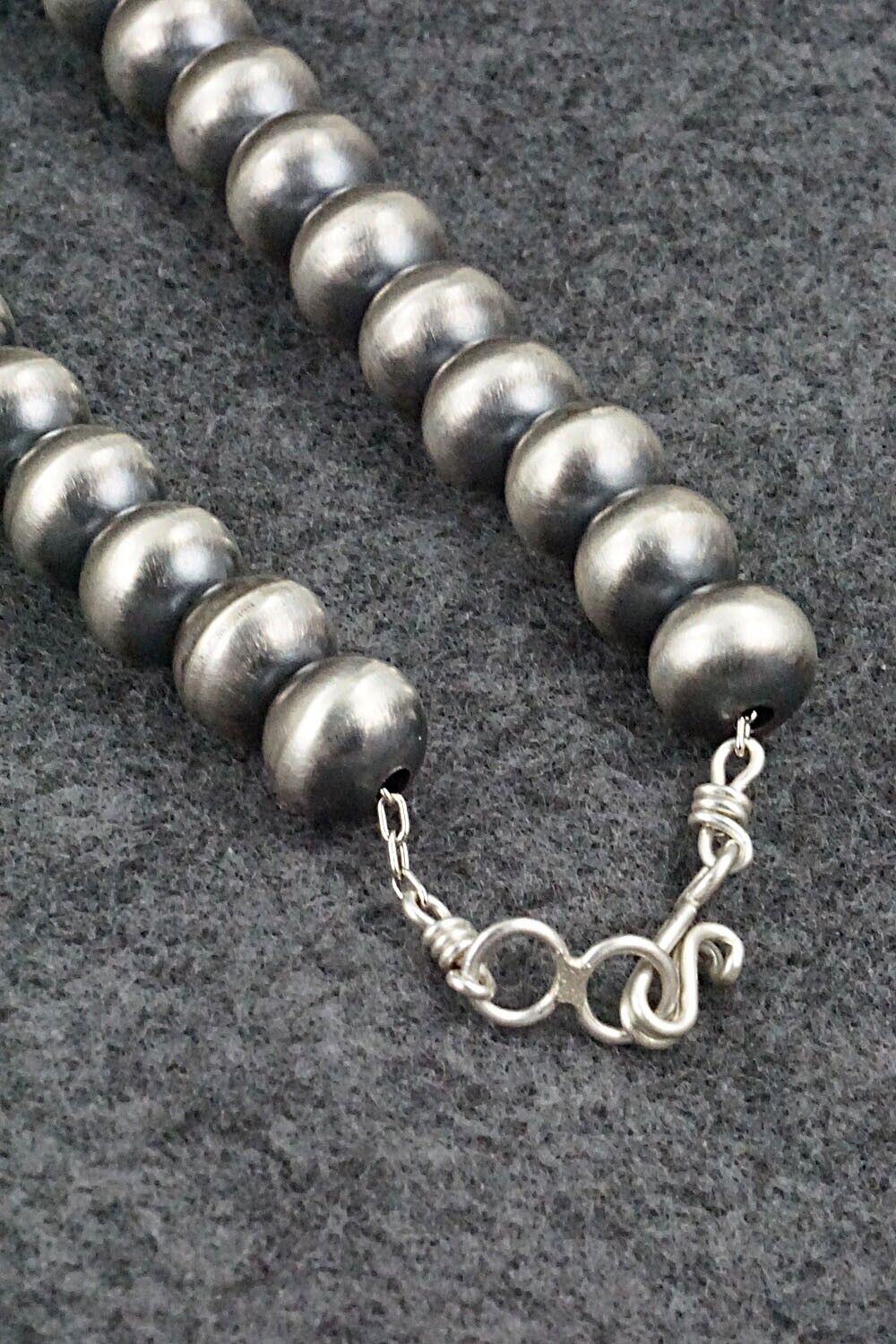 Sterling Silver Navajo Pearl Necklace - Bryannen Halwood