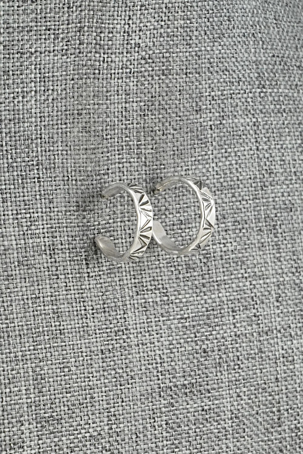 Sterling Silver Hoop Earrings - Elaine Tahe