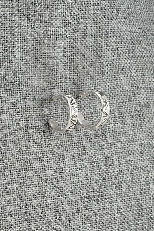Sterling Silver Hoop Earrings - Elaine Tahe