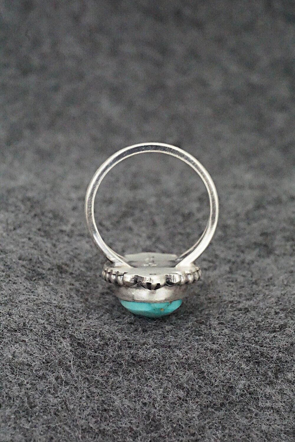 Turquoise & Sterling Silver Ring - Randy Boyd - Size 9