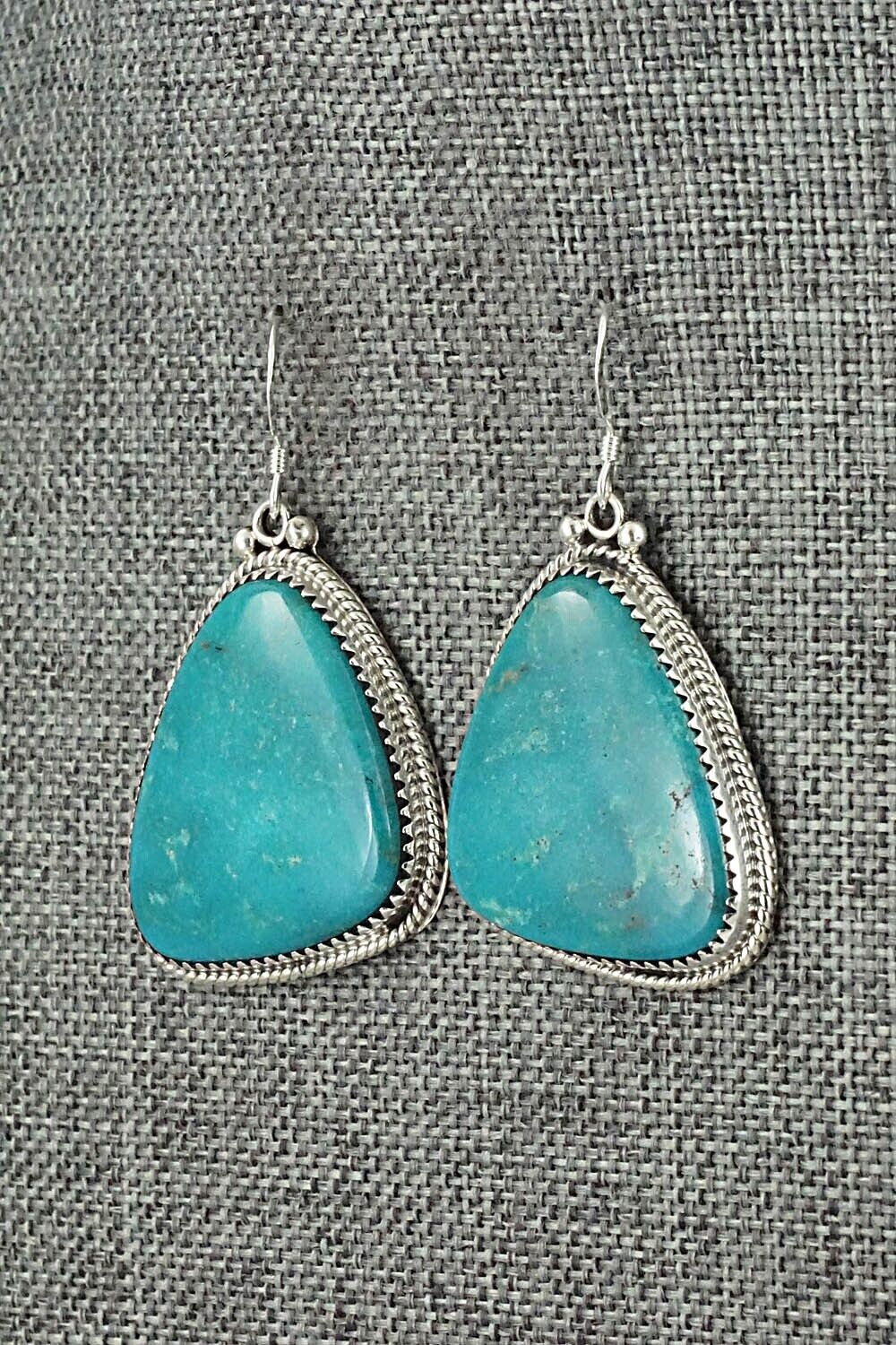 Turquoise & Sterling Silver Earrings - Sharon McCarthy