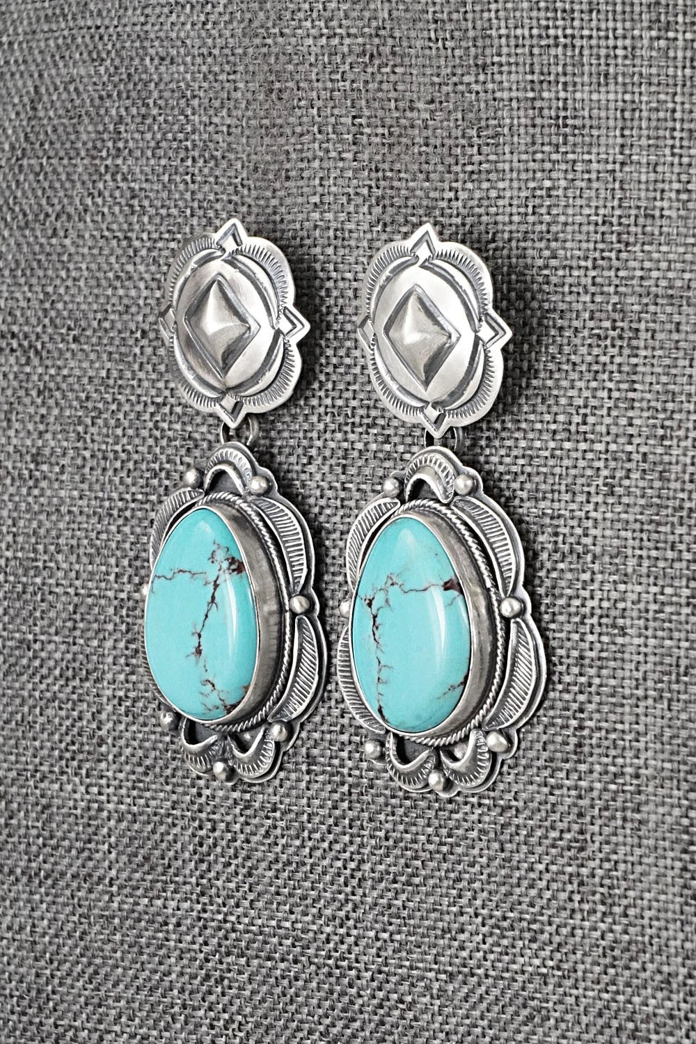 Turquoise & Sterling Silver Earrings - Randy Boyd