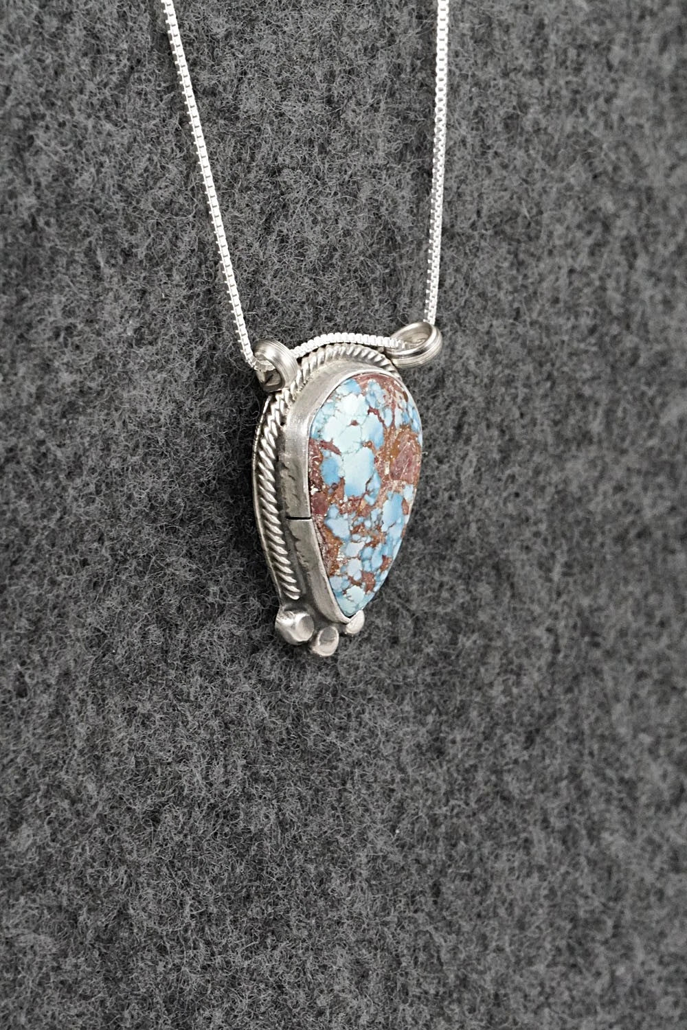 Turquoise & Sterling Silver Necklace - Sharon McCarthy