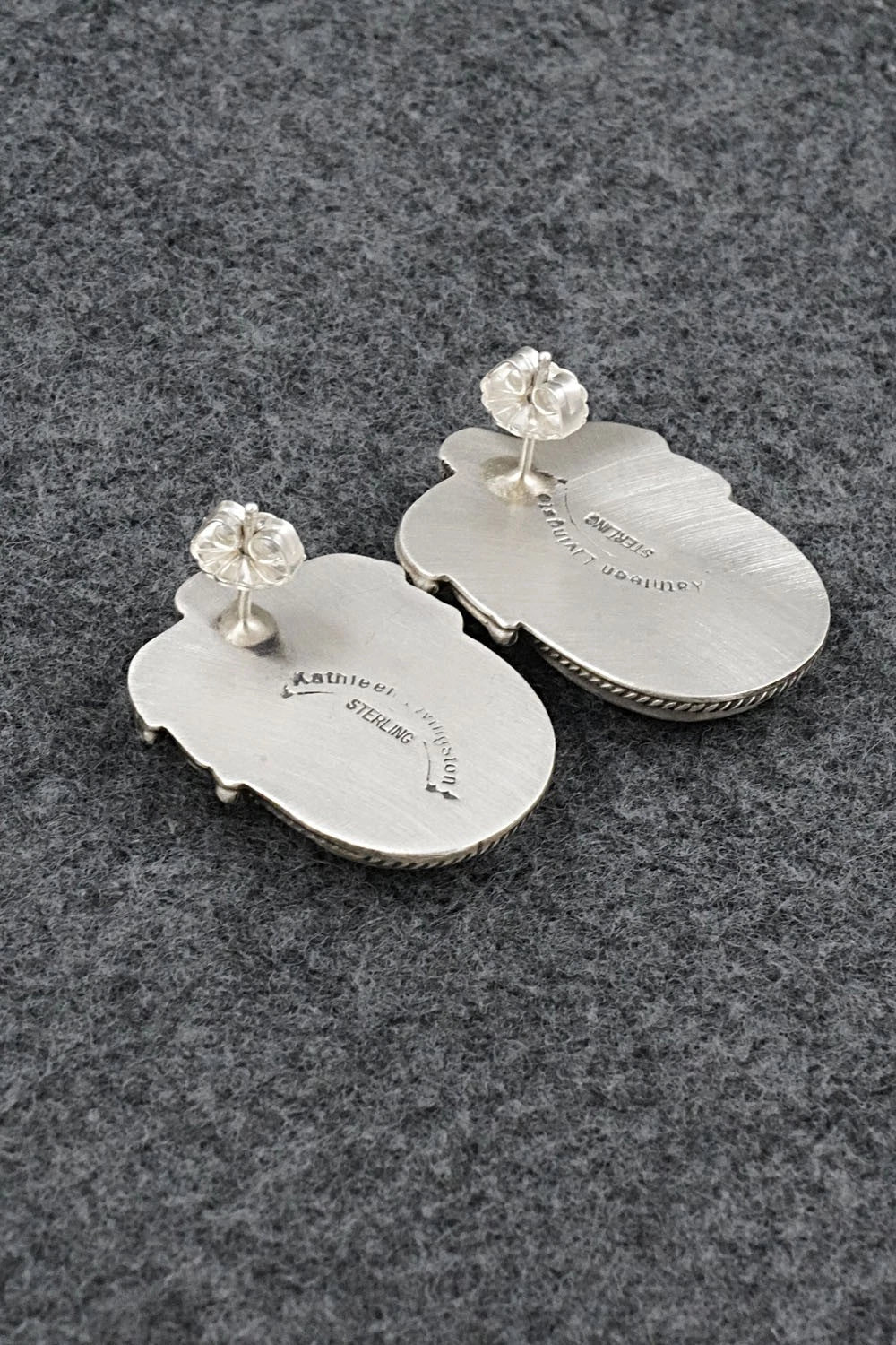 Turquoise & Sterling Silver Earrings - Kathleen Livingston