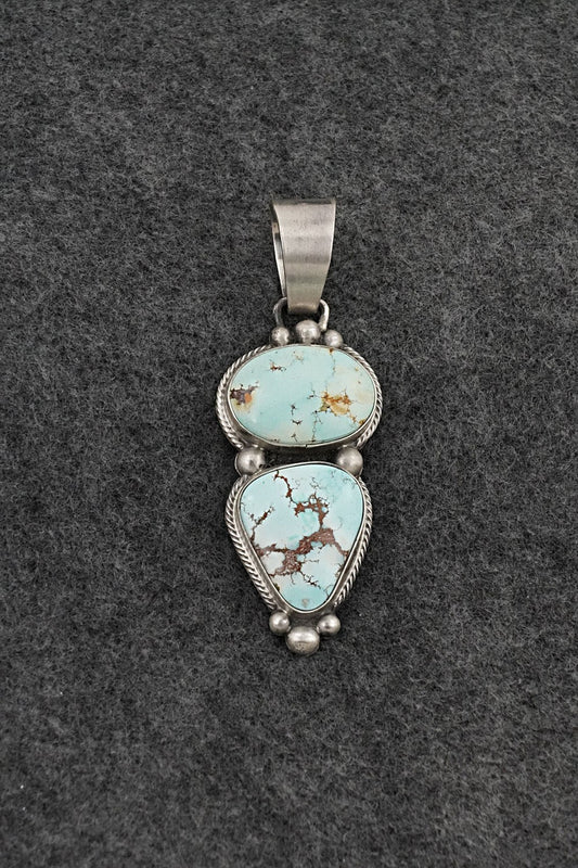 Turquoise & Sterling Silver Pendant - Bobby Johnson
