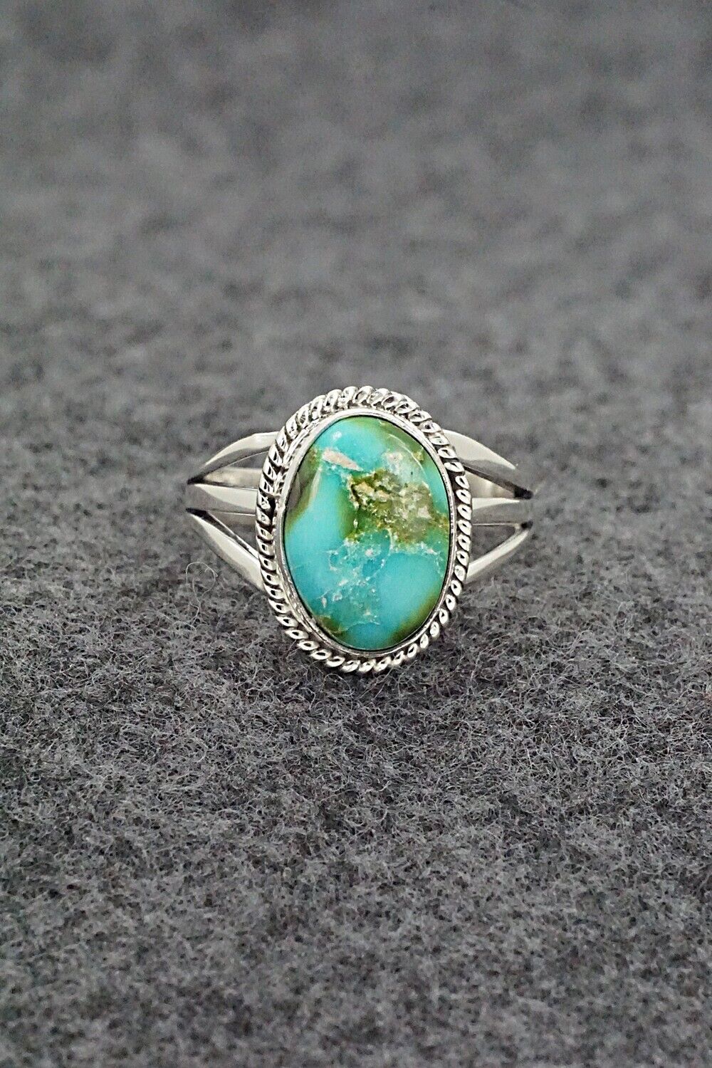 Turquoise & Sterling Silver Ring - Alice Rose Saunders - Size 7.25