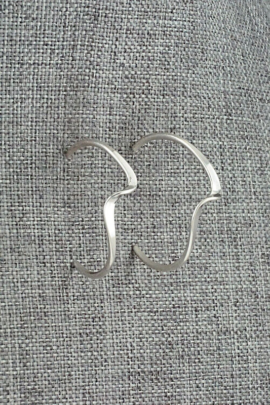 Sterling Silver Hoop Earrings - Elaine Tahe