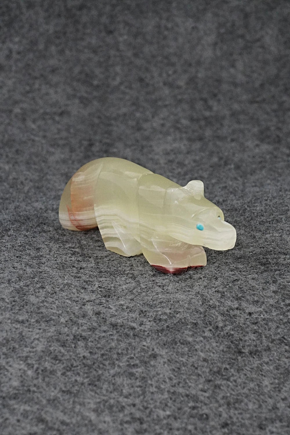 Wolf Zuni Fetish Carving - Reynold Lunasee