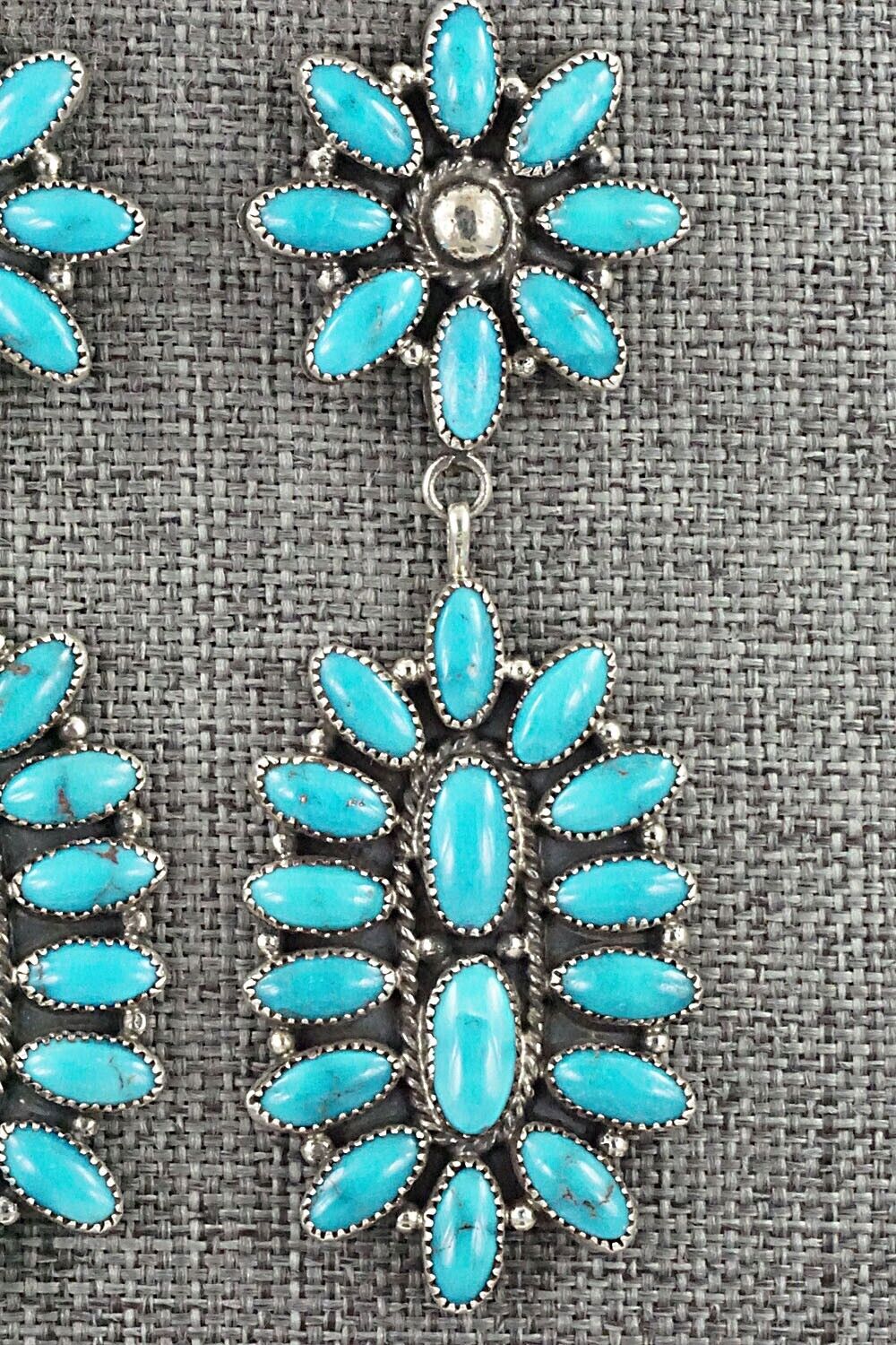 Turquoise & Sterling Silver Earrings - Anthony Skeets