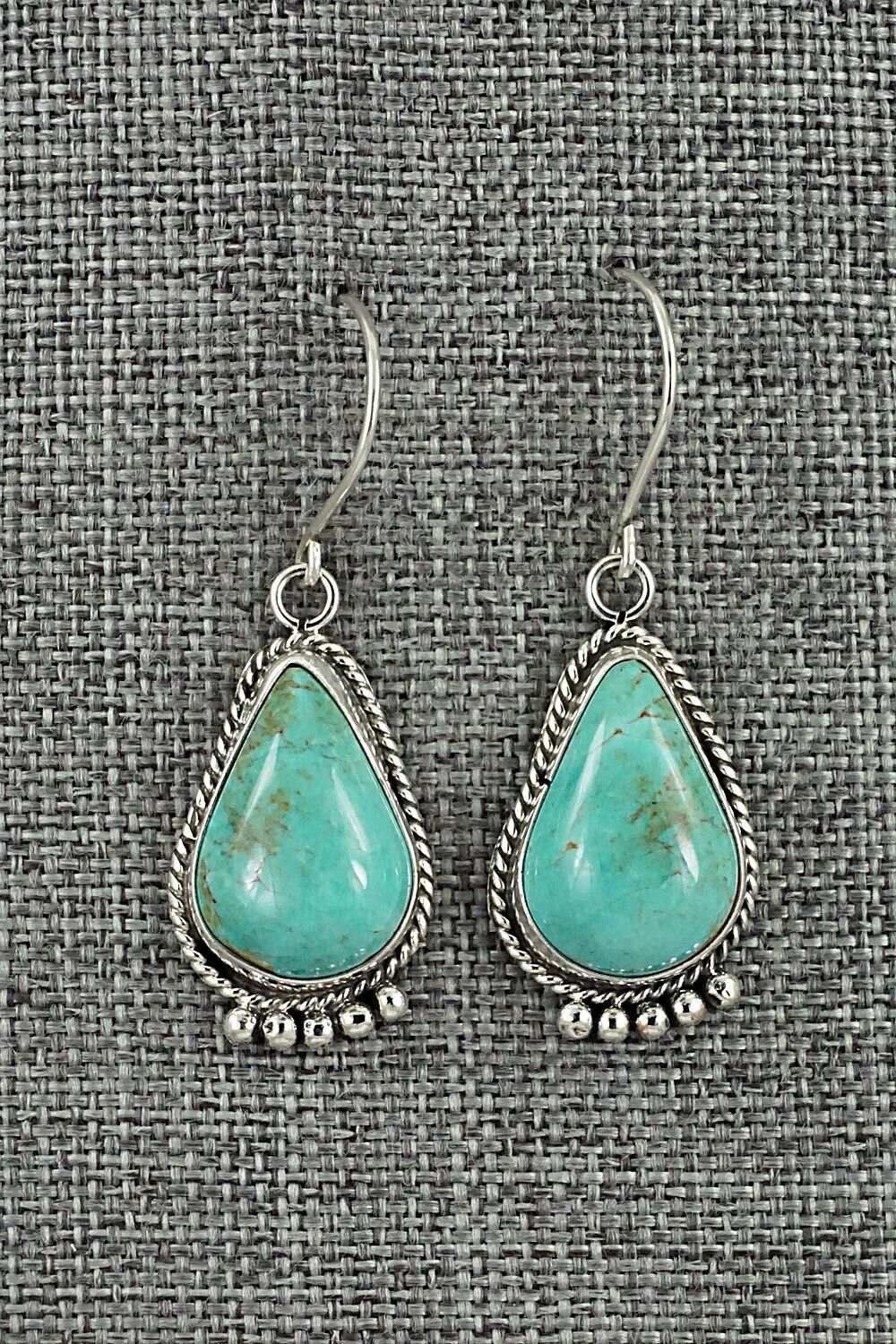 Turquoise & Sterling Silver Earrings - Rena Begay