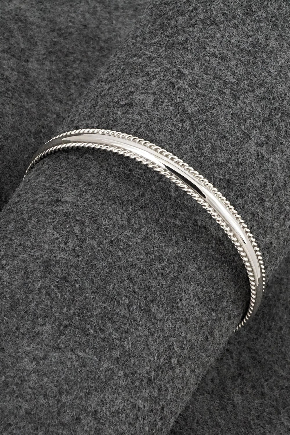 Sterling Silver Bangle Bracelet - Elaine Tahe