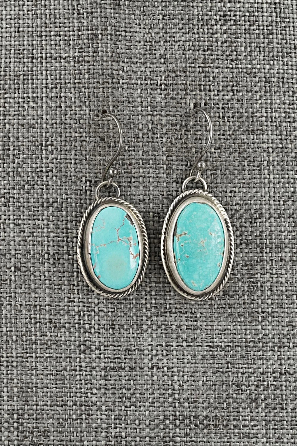 Turquoise & Sterling Silver Pendant and Earrings Set - Bobby Johnson