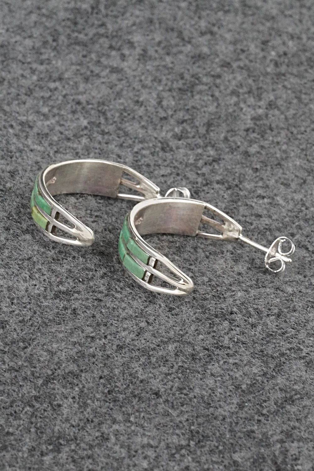 Turquoise & Sterling Silver Earrings - Andrew Enrico