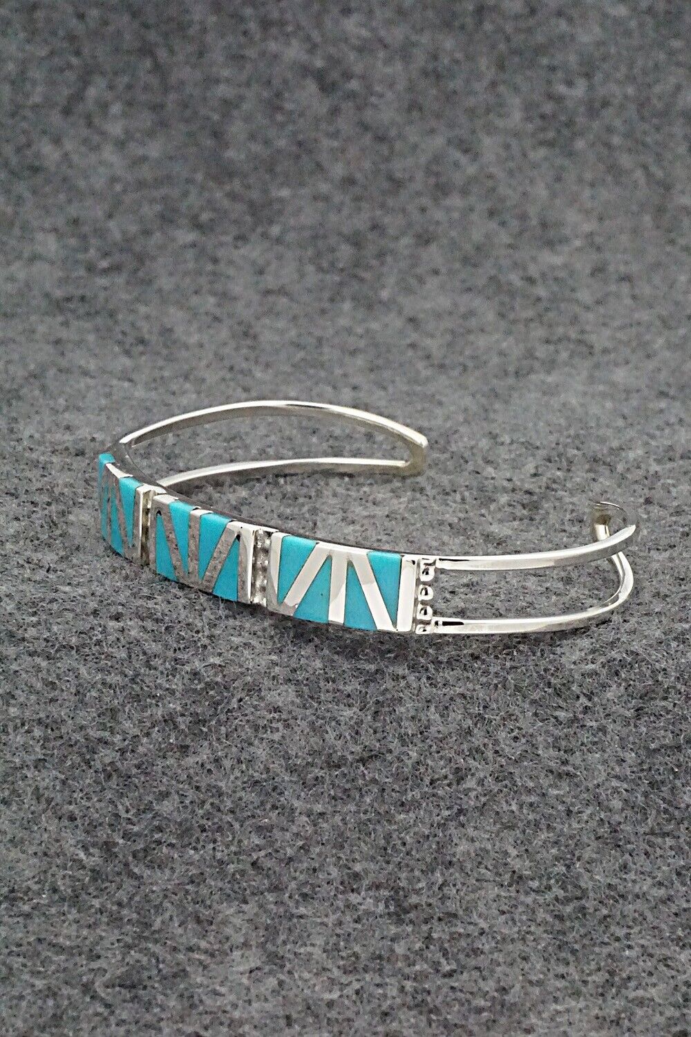 Turquoise & Sterling Silver Bracelet - Wilfred Siutza