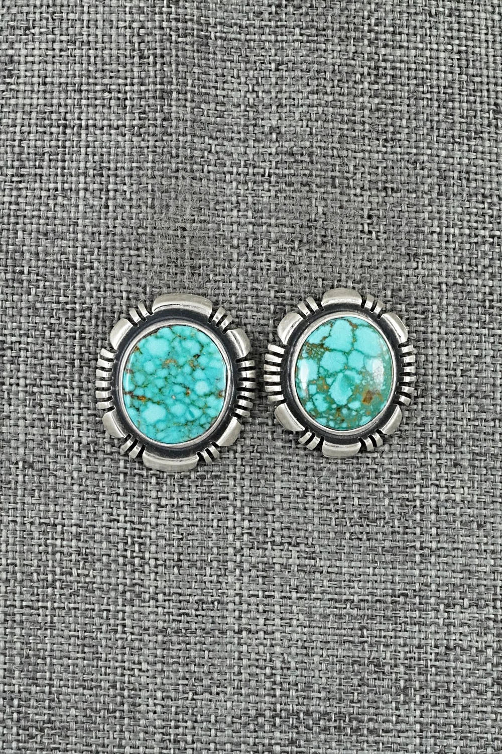 Turquoise & Sterling Silver Necklace and Earrings Set - Mark Yazzie