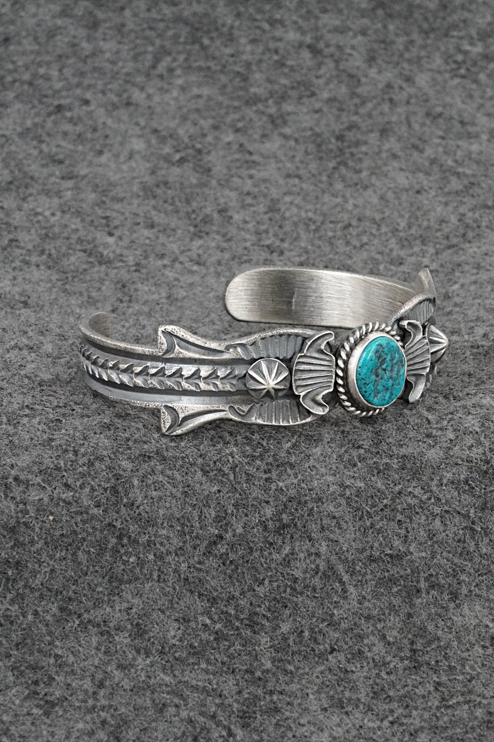 Turquoise & Sterling Silver Bracelet - Kevin Billah