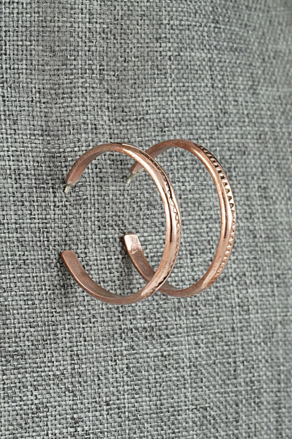 Copper Hoop Earrings - Elaine Tahe