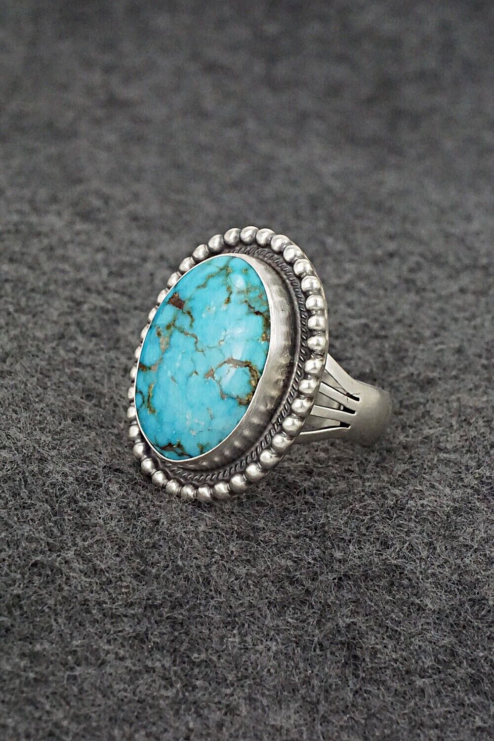 Turquoise & Sterling Silver Ring - Marita Benally - Size 8