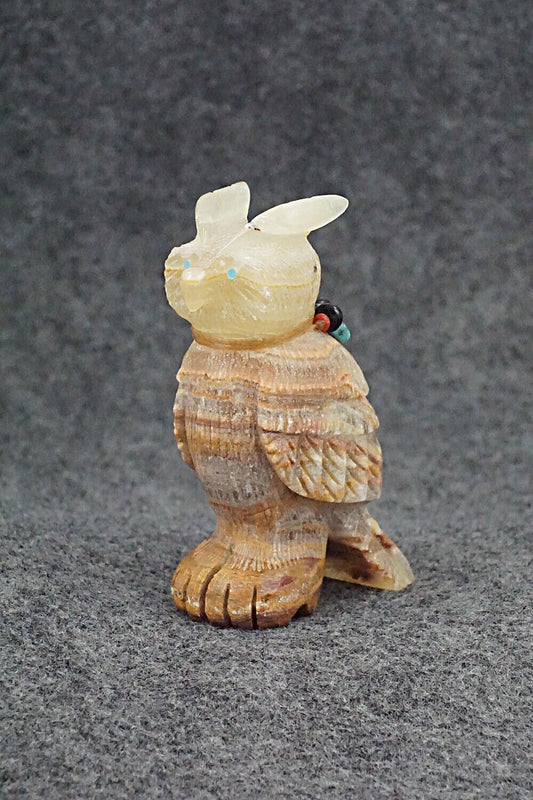 Horned Owl Zuni Fetish Carving - Douglas Martza