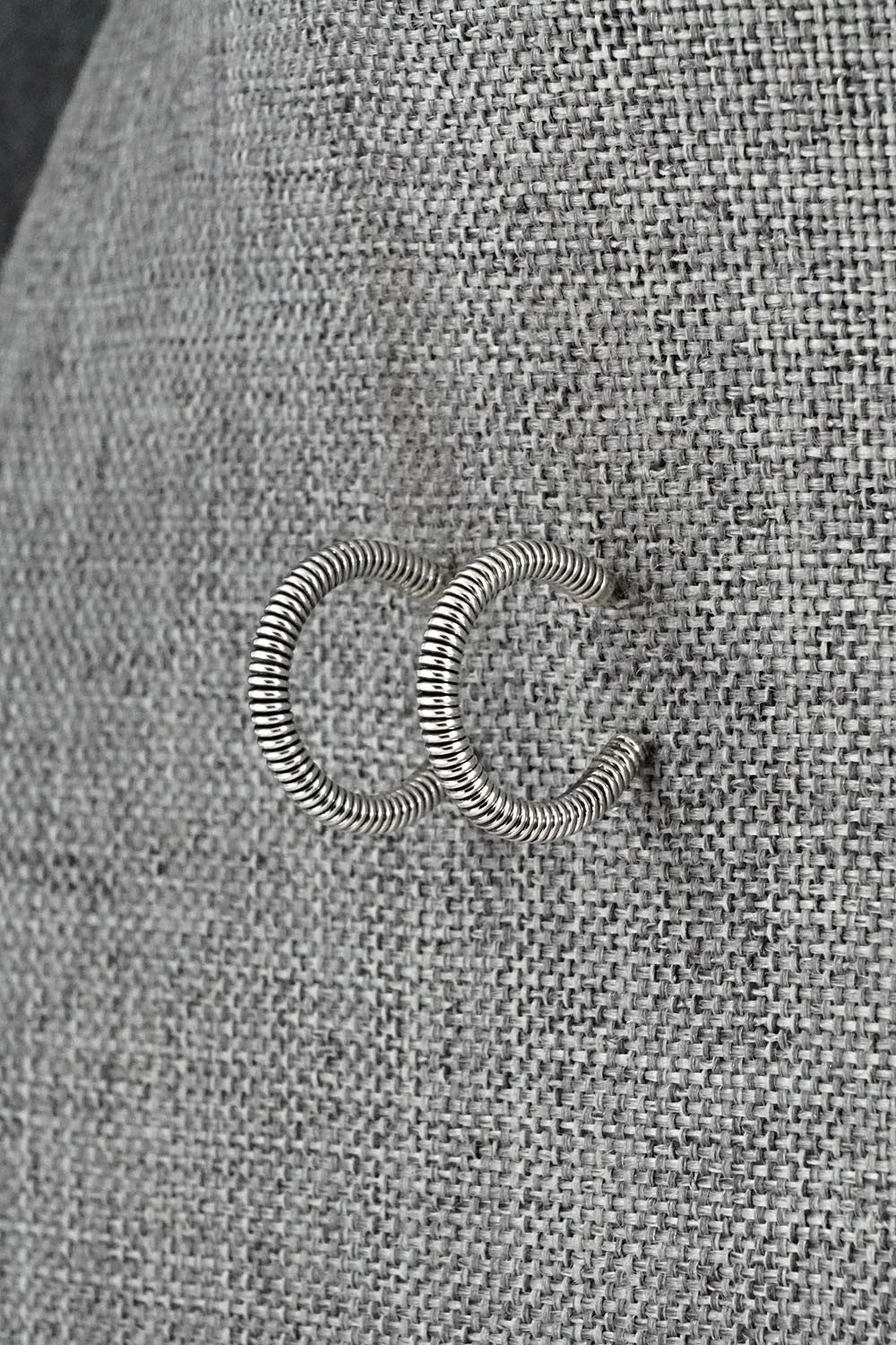 Sterling Silver Hoop Earrings - Elaine Tahe