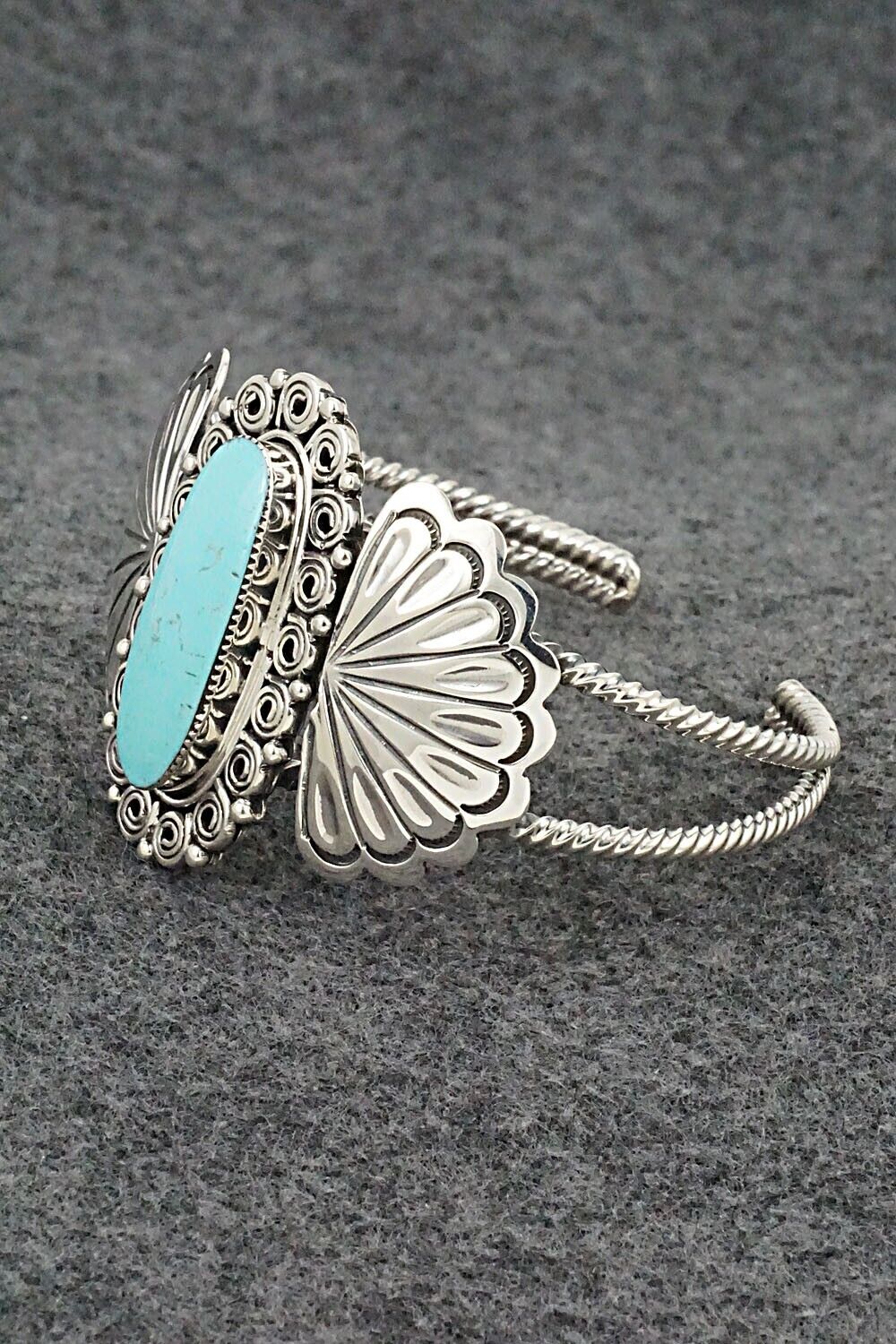 Turquoise and Sterling Silver Bracelet - Angie Platero