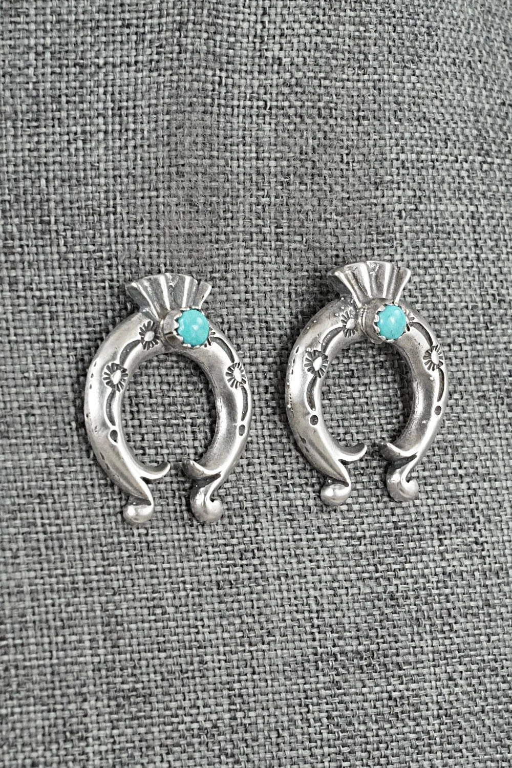 Turquoise & Sterling Silver Earrings - Adrienne Gordon