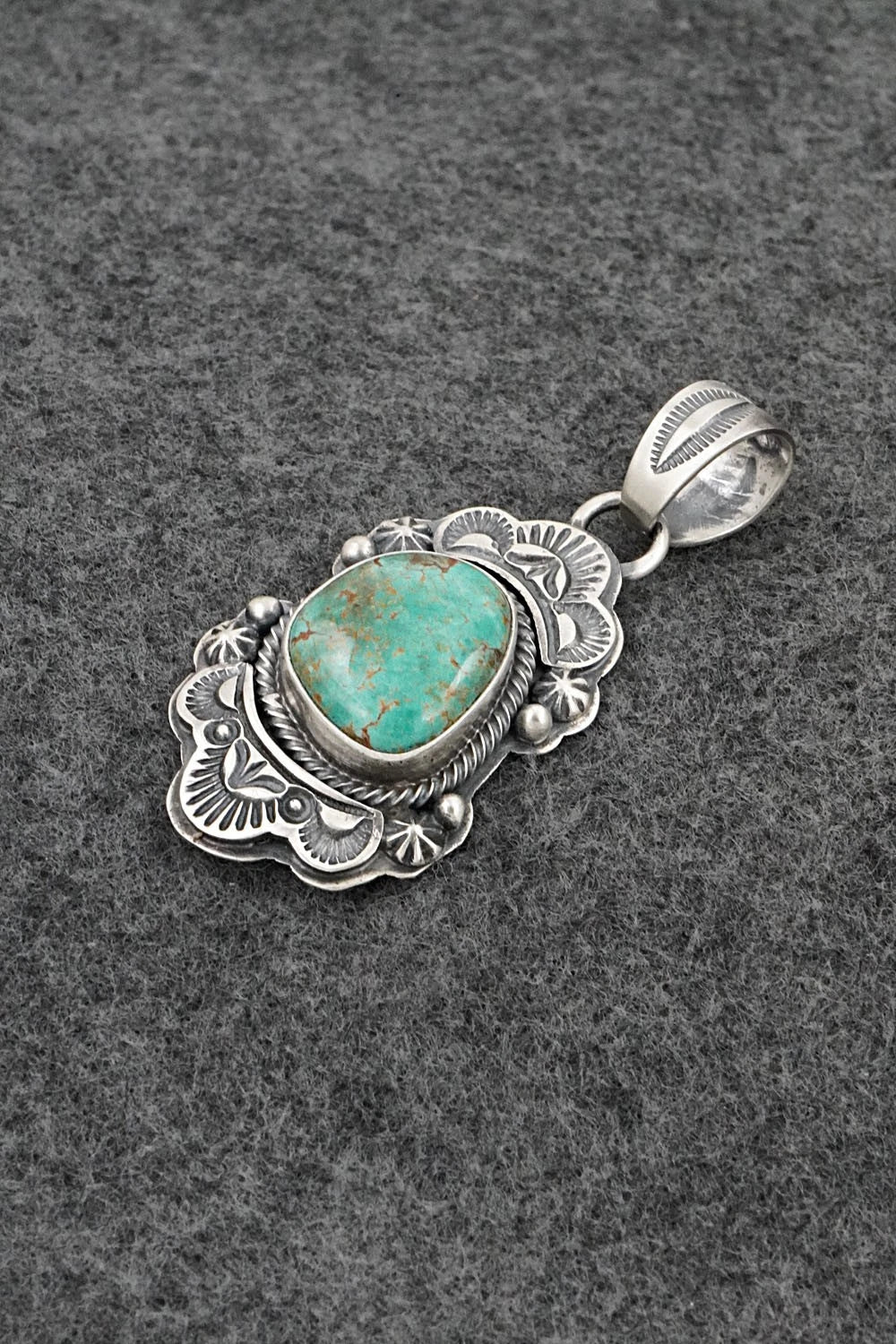 Turquoise & Sterling Silver Pendant - Randy Boyd