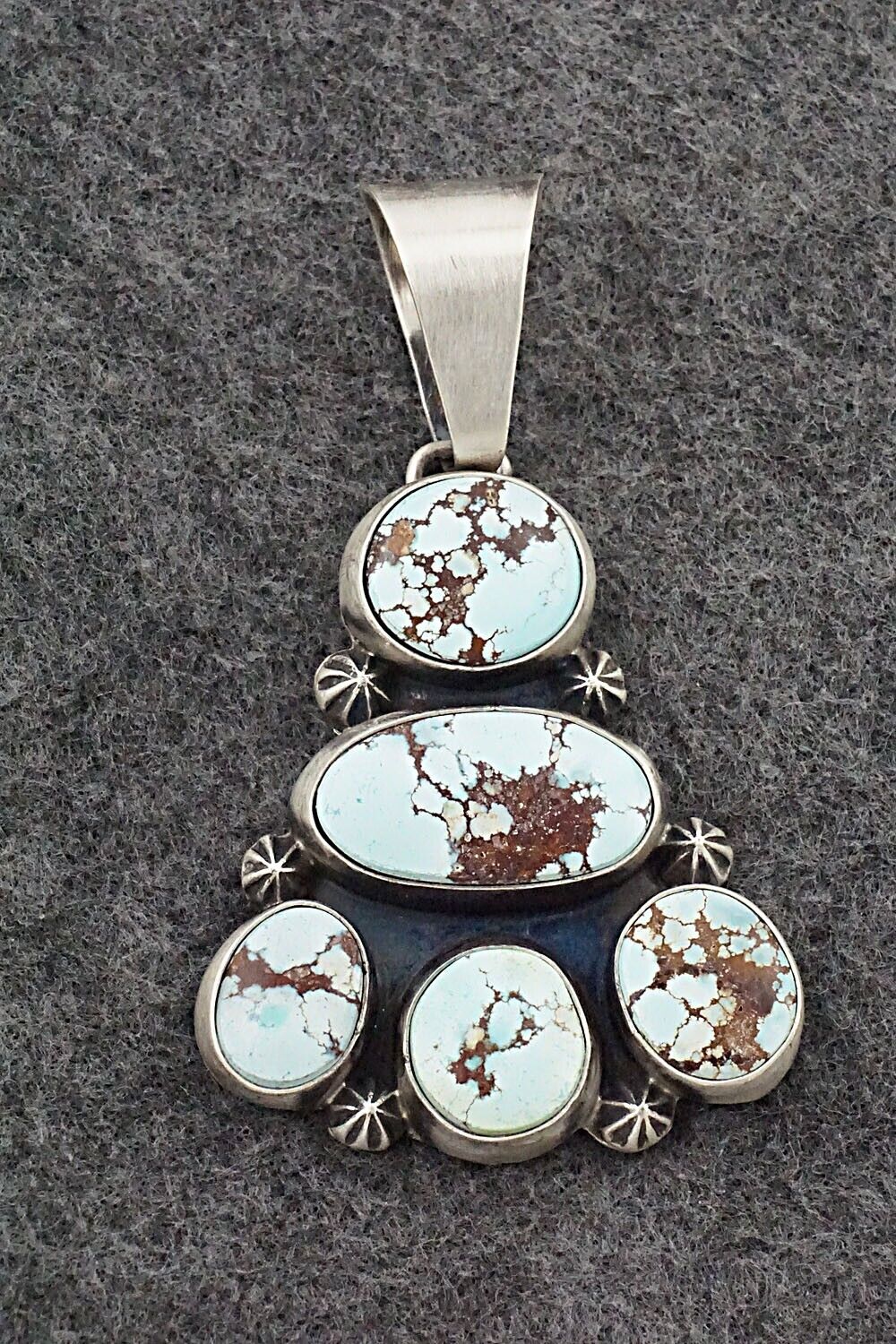 Turquoise & Sterling Silver Pendant - Darrin Livingston