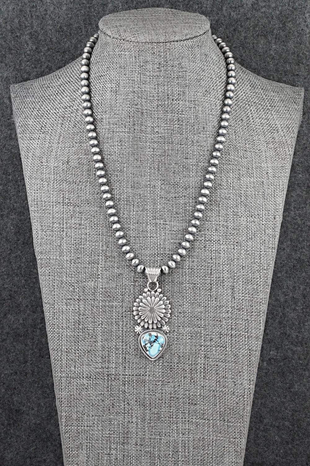 Turquoise & Sterling Silver Necklace - Sharon McCarthy