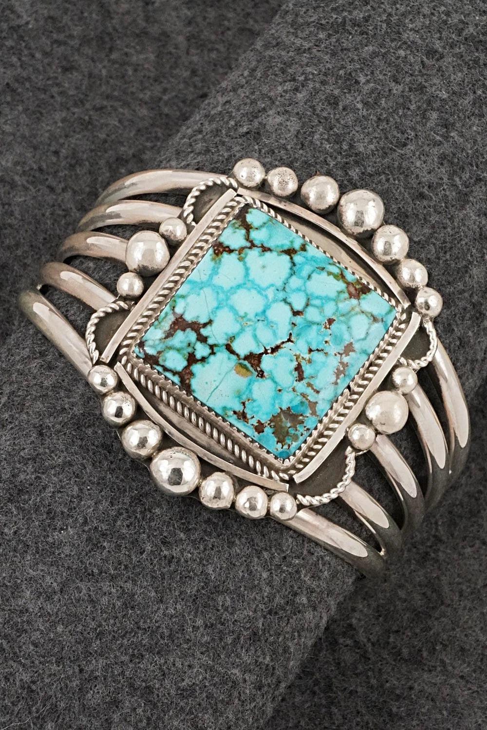 Turquoise & Sterling Silver Bracelet - Ray Nez