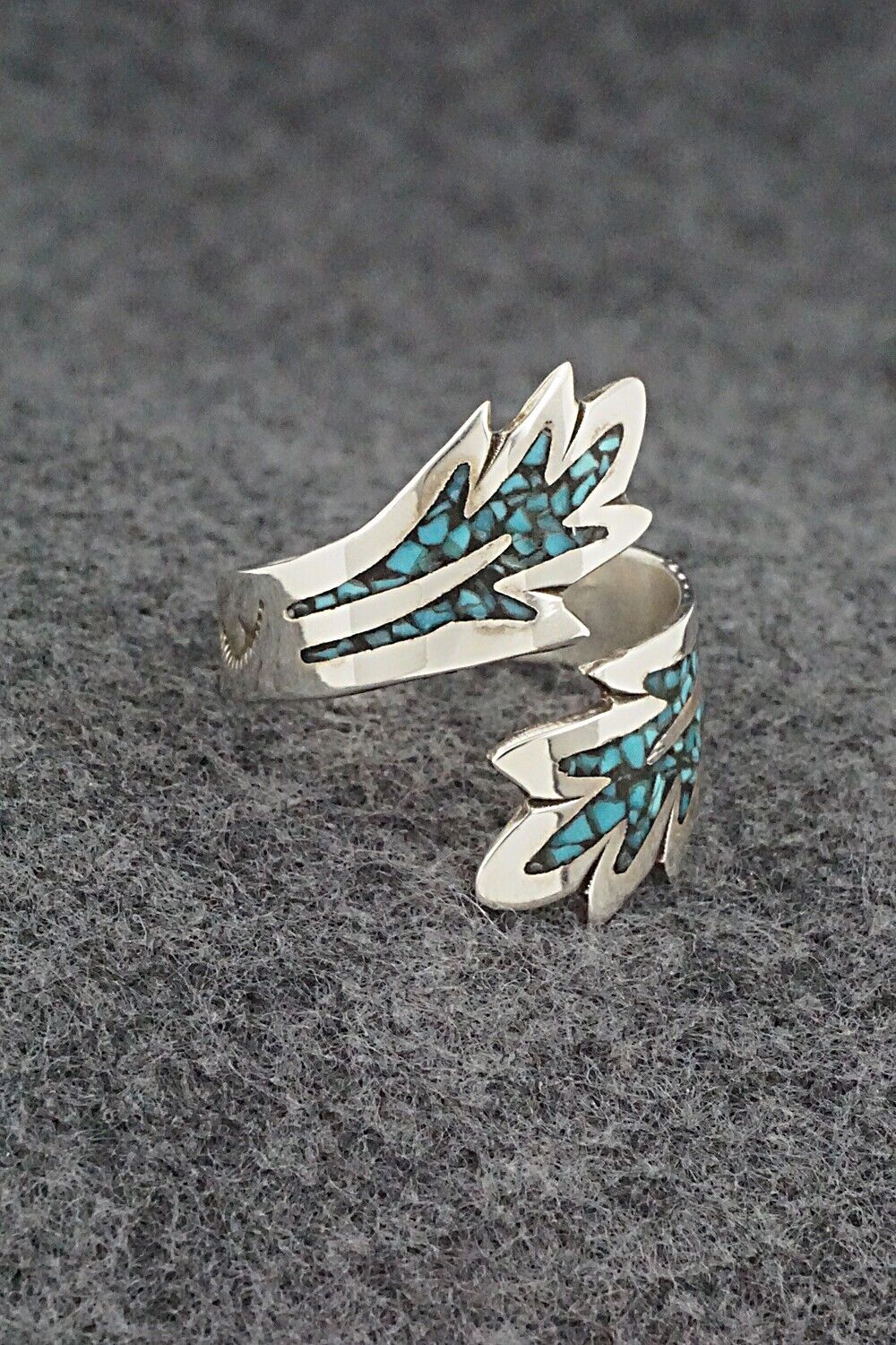 Turquoise & Sterling Silver Ring - Jolene Yazzie - Size 11